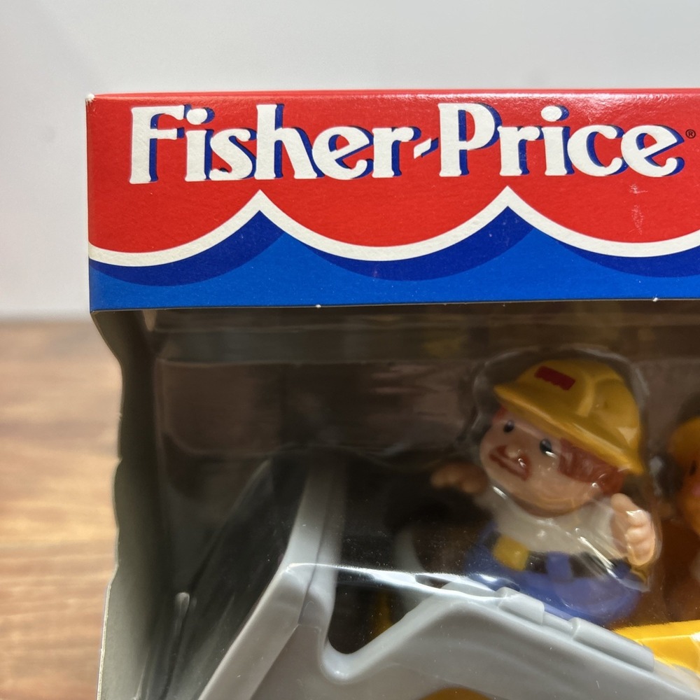 VTG 1996 Fisher Price Little People Petmobile Bulldozer Cat New RARE #72533 - Picture 2 of 10